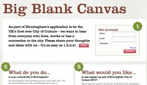 The Big Blank Canvas website - tell 'em what you think