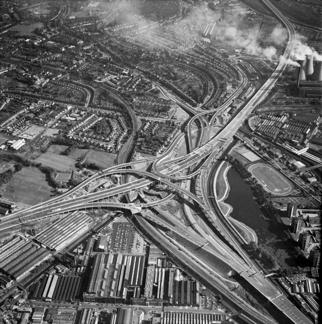 Gravelly Hill Interchange 1971: courtesy of English Heritage