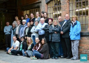 Supporters and volunteers at a recent 'pub' quiz and film night at The Coffin Works. 