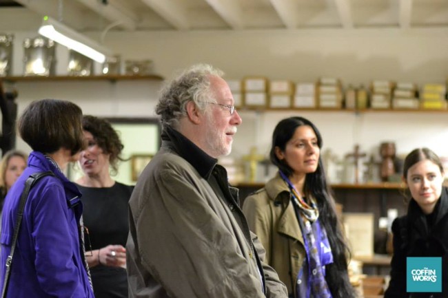 Chris at the launch of the Coffin Works last October. He had been involved in the project for many years and helped me with much of my research. ©Anne-Marie Hayes