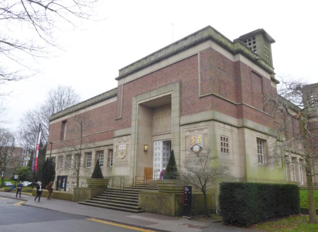 Exterior view of The Barber Institute at the University of Birmingham